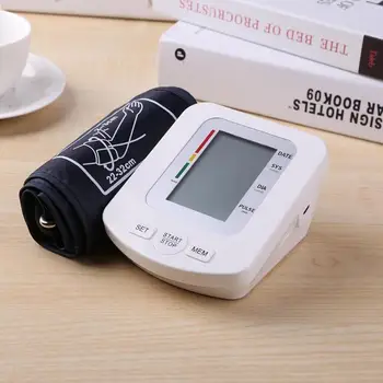 

Automatic Upper Arm Blood Pressure Monitor LCD Digital Tonometer Arm Blood Pressure Monitor Meter IHB Detection of Heart Rate