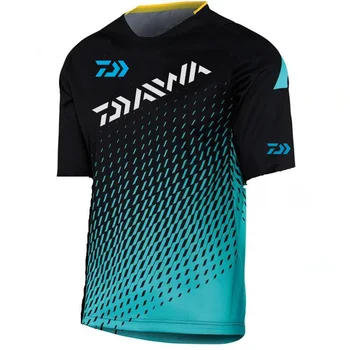 

2020 DAIWA Fishing Clothes Summer Fishing Clothing Quick Drying Breathable Anti UV Sun Protection Short Sleeve Fishing T-Shirt