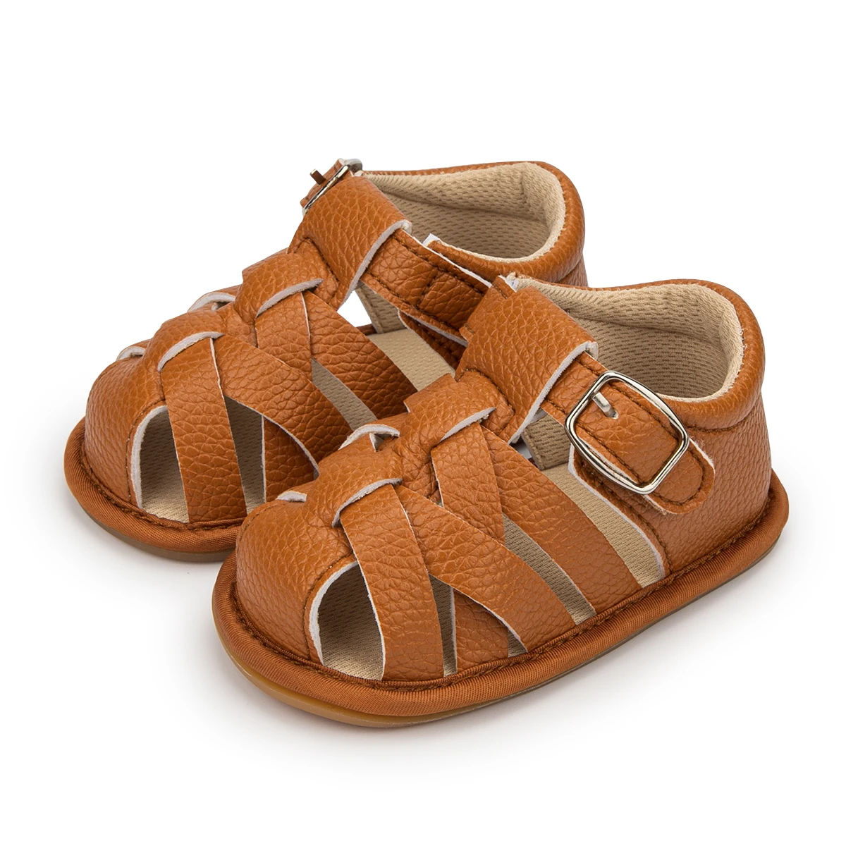 L'Amour Boys Aiden Classic Leather Fisherman Sandal – Petit Foot