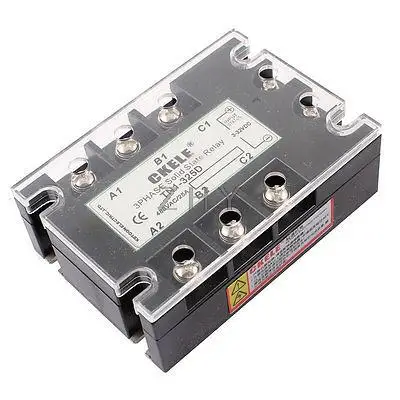 

DC3-32V AC480V 25A 3P TN1-325D Solid State Relay w Indicator Light