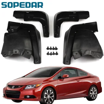 

SOPEDAR Car Mud Flaps Front Rear Mudguards For Honda Civic 2011 2012 2013 2014 2015 ABS Plastic Splash Guard Original Fender