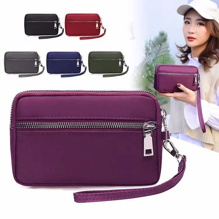 

2019 New Style Oxford Cloth Waterproof Carrying WOMEN'S Bag Solid Color Handbag Multilayer Practical Bag