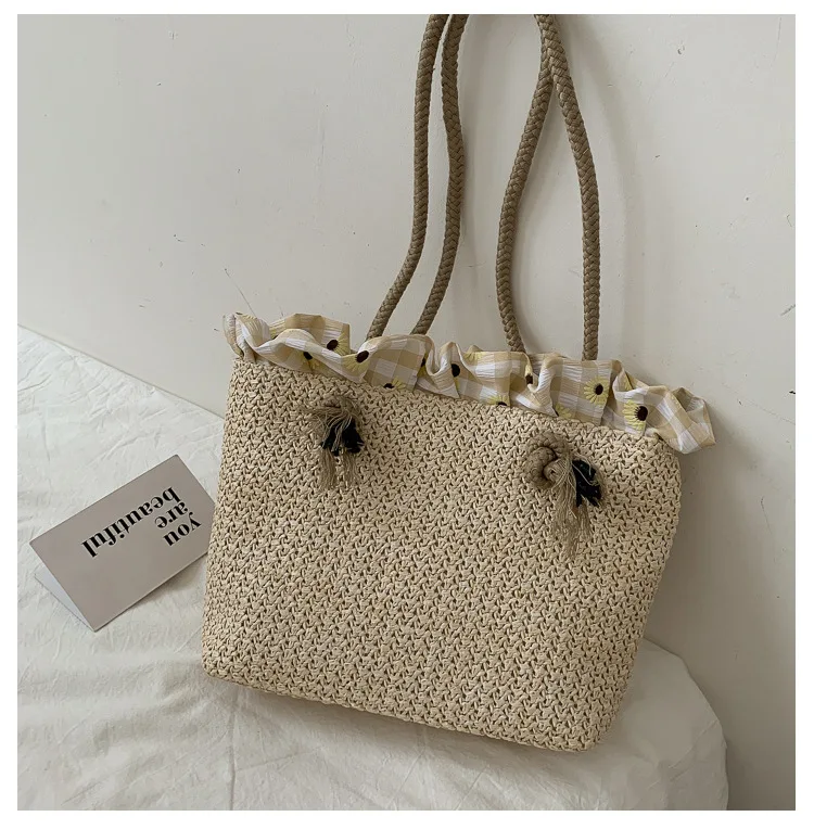 Sac bandoulière femme en paille