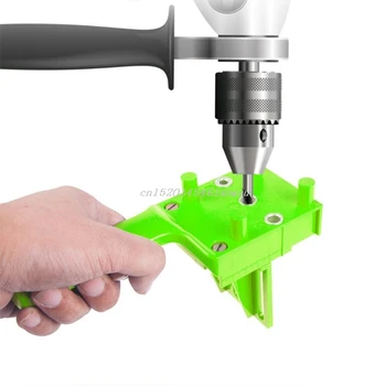 

Handheld Woodworking Doweling Jig Drill Guide Wood Dowel Drilling Hole Saw New 2019