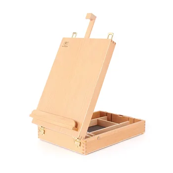 

Portable Beech Sketch Box with Easel 36*27*11.5cm Wood Color
