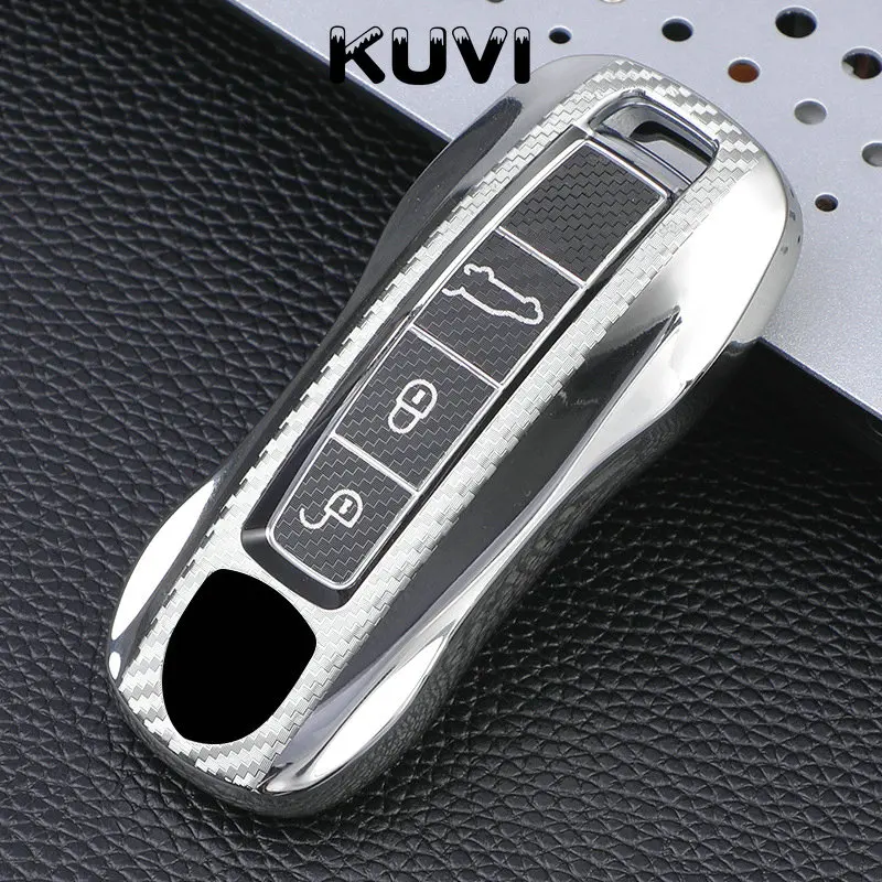 Carbon Tpu Car Key Fob Holder Cover Case For Porsche Cayenne 911 996 Panamera Macan Leather Protection Shell Auto - - Racext™️ 18 - Racext Carbon Tpu Car Key Fob Holder Cover Case For Porsche Cayenne 911 996 Panamera Macan Leather Protection Shell Auto - - Racext™️ - - Racext 17