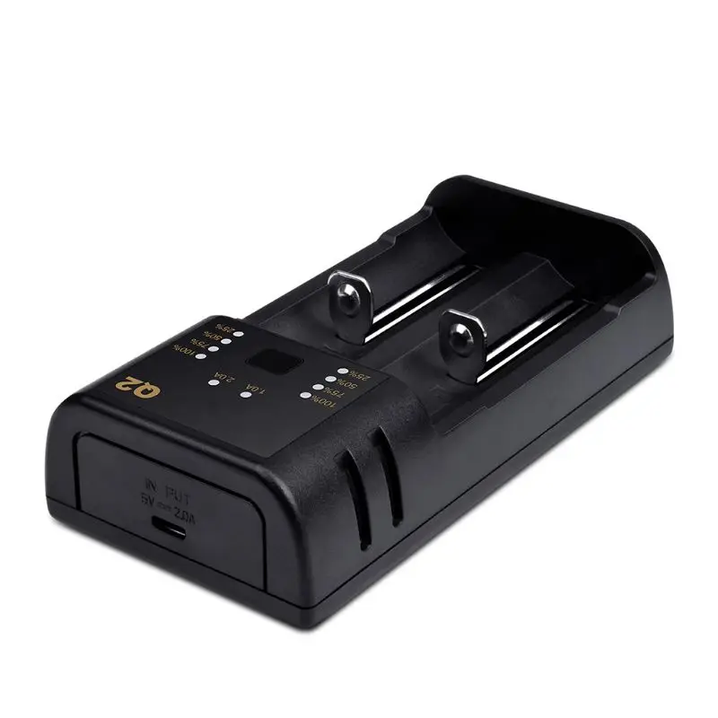 2 слота USB быстрое зарядное устройство для 18650 20700 21700 26650 18350 10500 AA/AAA перезаряжаемый литиевый Lii