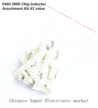 

0402 SMD Chip Inductor Assortment Kit 42 value 1050 pcs inductors pack