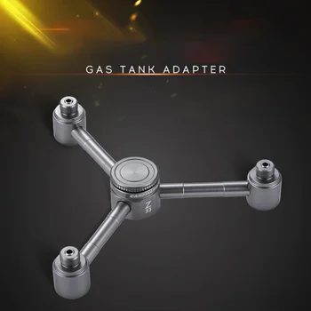 

Outdoor Camp Stove Adapter Outputs Aluminium Alloy Air Tank Connector 3/4/5 Conversion Head Furnace Converter