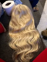 613 peluca Frontal de encaje 30 32 pulgadas 13x4x1 parte de encaje Peluca de la onda del cuerpo brasileño rubia peluca con malla Frontal de cabello humano para las mujeres 180 de densidad