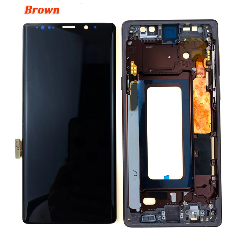 Note 9 Brown Frame 6," ЖК-дисплей с рамкой для SAMSUNG Galaxy Note 9 N960F N960D N960DS с сенсорным экраном дигитайзер с инструментами - Цвет: Note 9 Brown Frame