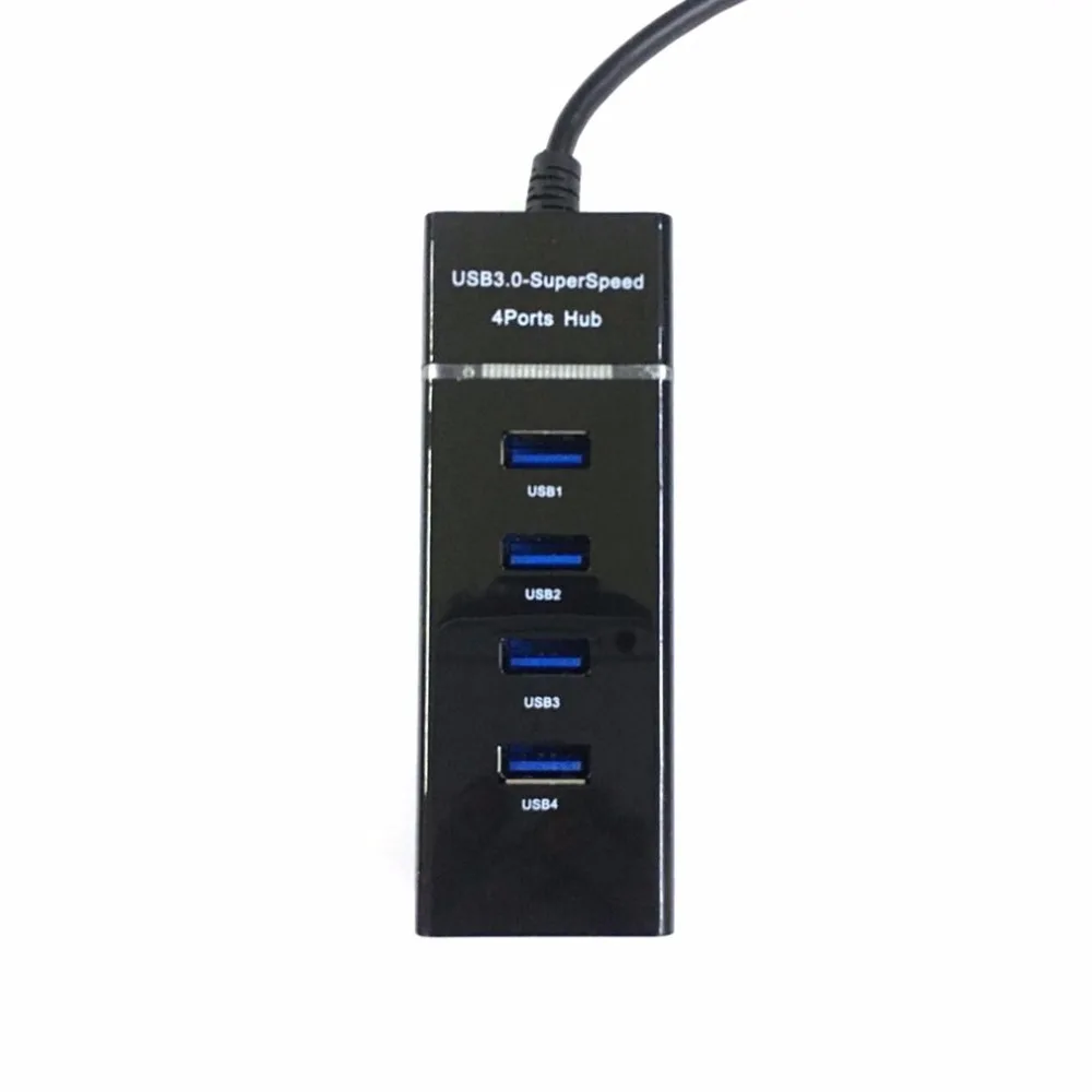 4 порта USB концентратор высокоскоростной передачи USB 3,0 концентратор удлинитель адаптер Портативный USB разветвитель для ноутбука ноутбук ПК