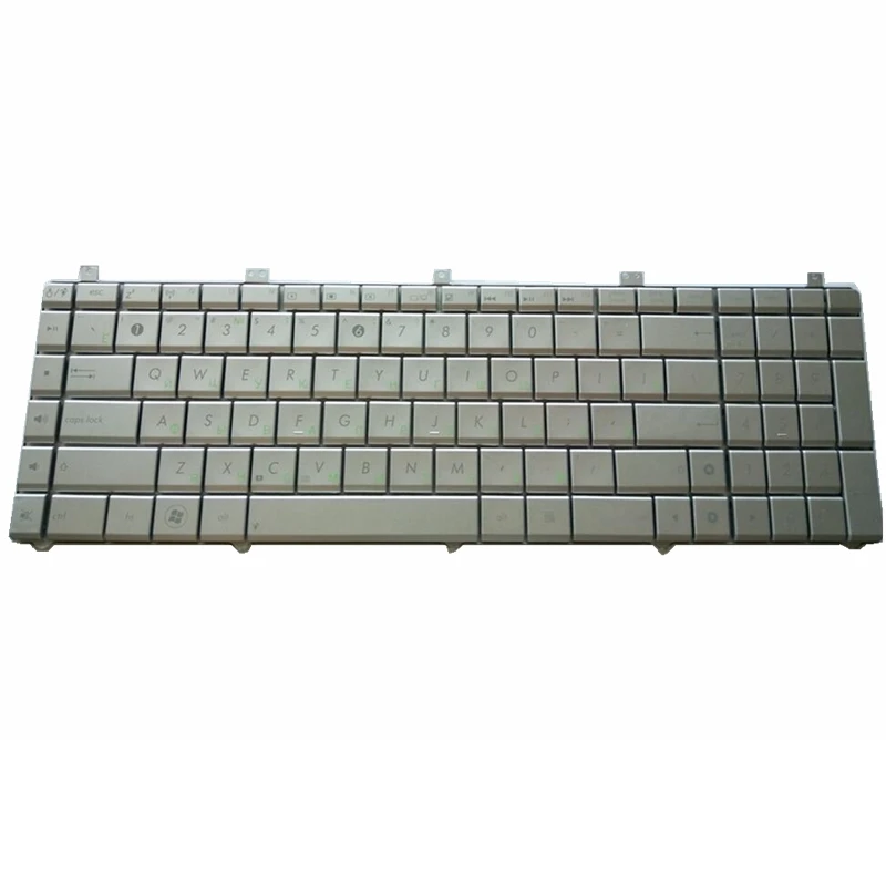  YALUZU  Russian Layout Silver Laptop Keyboard for Asus N55 N55S N55SL N55SF N55X N75S N75SF N75SL S