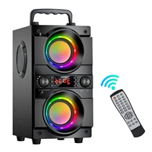  TOPROAD 60W Portable Bluetooth Speaker Big Wireless Stereo Bass Karaoke Party Speakers Subwoofer Support FM Radio RGB LED Light 