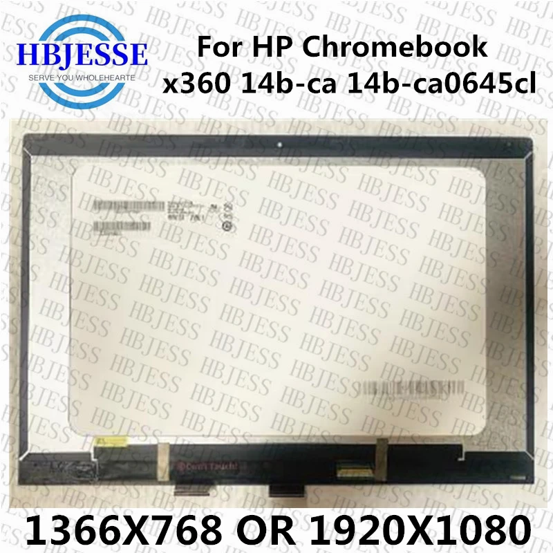 

Оригинальный сенсорный ЖК-экран 14 дюймов HD FHD в сборе для HP Chromebook x360 14b-ca 14b-ca0645cl 14b-ca0061wm 14b-ca0036nr 14b-ca0013d