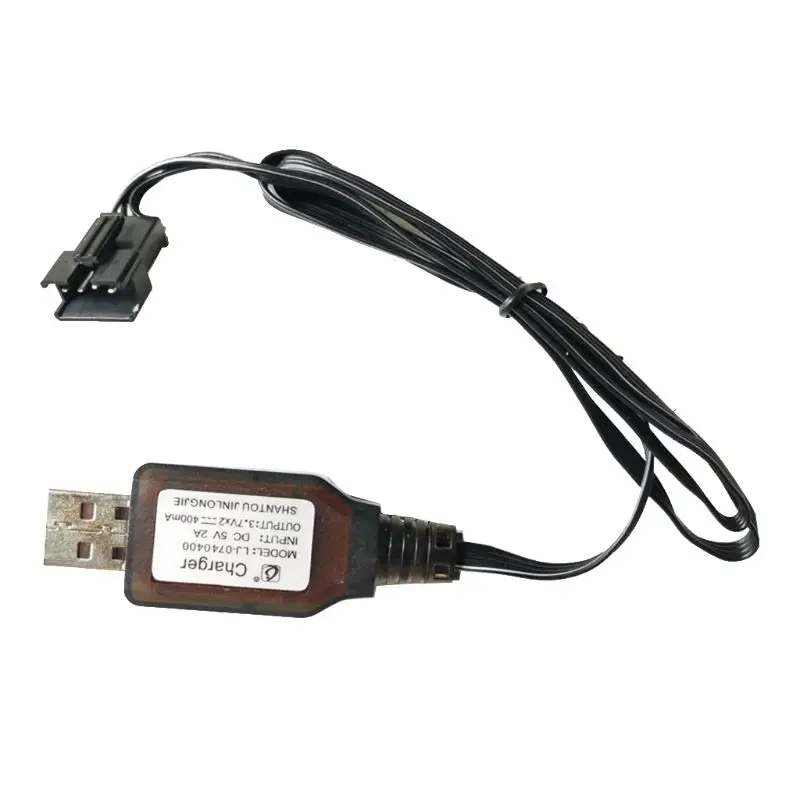 1Pc 7.4v (3.7v x2) Charger SM-4P Li-ion battery Electric RC Toys car boat USB Charge Cable Charger Adapter