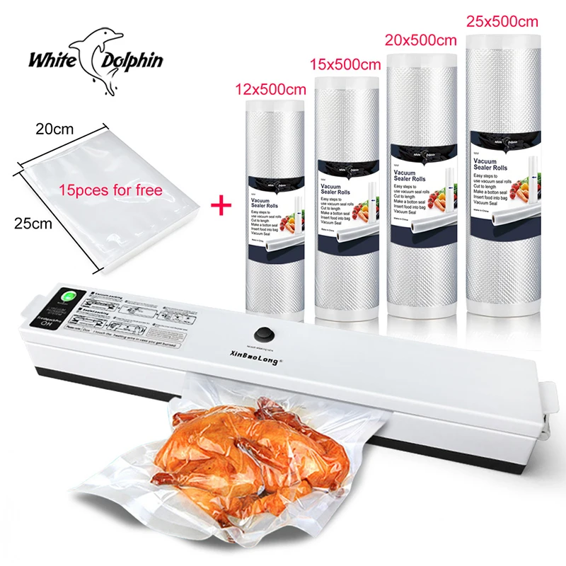 Kitchen Food Vacuum Sealer Machine Fresh Keep 4 roll Vacuum Packer Bags For Food Storage 110V 220V Vacuum Sealing Machine there s a vegan in the house fresh flexible food to keep everyone happy