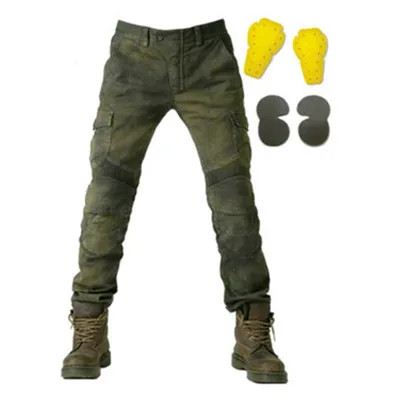 

2020 High quality mens Motorcycle riding jeans racing pants with protective gear anti-fall riding motorcycle pants knight pants