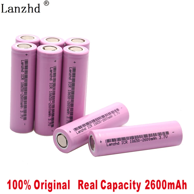 Batería recargable de iones de litio, capacidad Real de 2000mAh, 3,7 V,  18650, linterna de luz fuerte, batería de repuesto para juguetes  electrónicos - AliExpress