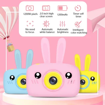 

Kids Mini Camera Toys HD Screen Multi-function Cartoon Cute Kids Home Toys Cartoon Children Best Gifts Educational Indoor Game
