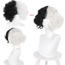 Half Black Half White Hair Synthetic Hair Aliexpress Half Black Half White Hair Synthetic Hair Aliexpress