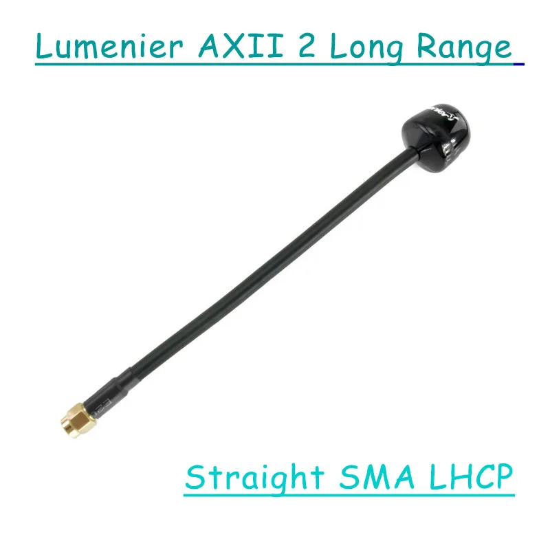 Lumenier AXII 2 5,8 ГГц 2.2dBi Gain FPV Антенна MMCX/прямой MMCX/U. FL/правый угол Stubby/большой диапазон SMA антенна RC Drone Accs - Цвет: RHCP Straight SMA