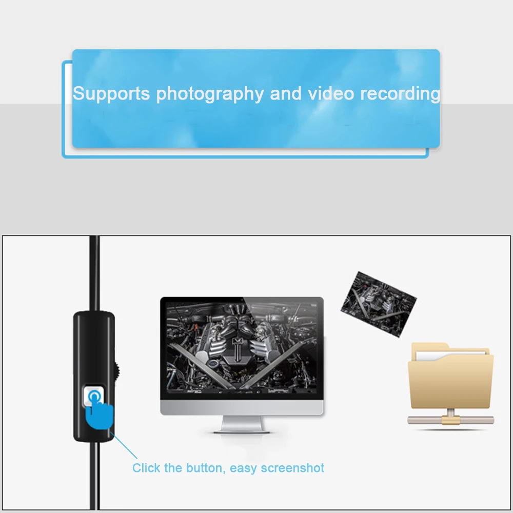 USB Snake Inspection Camera IP67 Waterproof USB C Borescope Type-C Scope Camera for Samsung Galaxy S9/S8 Google Pixel Nexus 6p