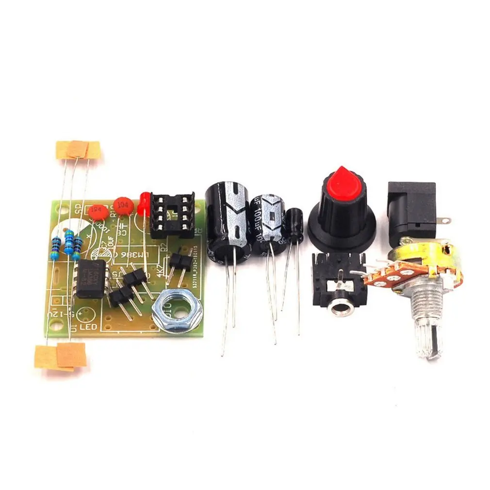 LM386 Super Mini 3V-12V Мощность Плата усилителя костюм комплект электронный DIY Kit аудио