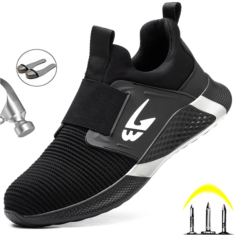 Safety Shoes Men Work Steel Toe Anti-Puncture Women Men Work Sneakers Industrial Unisex
