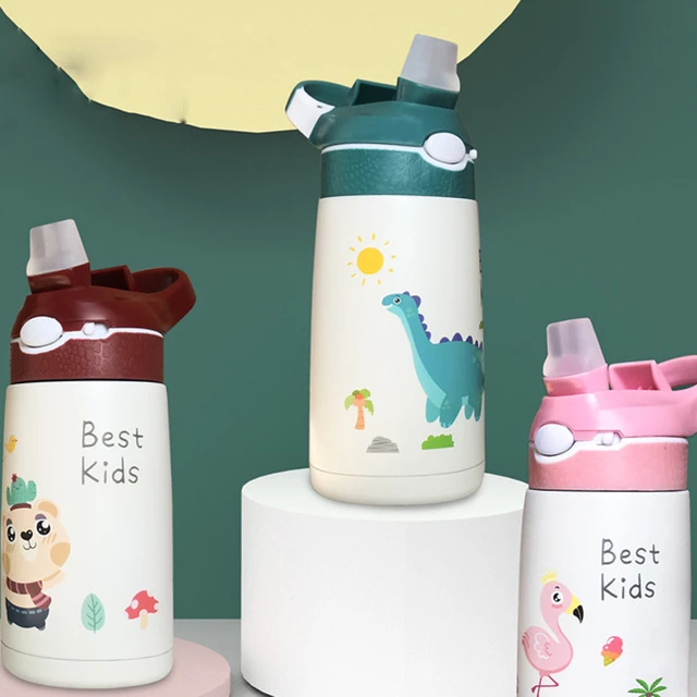 400ML Children Thermos Water Bottle Kids Thermos Mug Baby Duck Billed Straw  316 Stainless Steel Vacuum Flasks Tumbler Thermo Cup - AliExpress