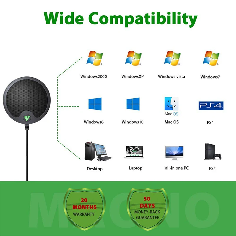 Конденсаторный микрофон MAONO BM10 USB для конденсатора подключи и играй игр