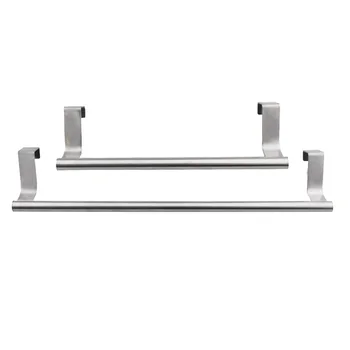 

Stainless Steel Bathroom Towel Rack Organizer Stand Kitchen Cabinet Hanging Storage Shelf Bath Kitchen Accessary