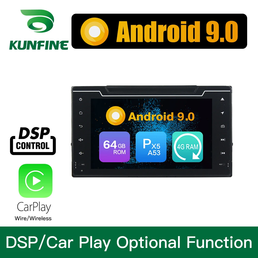 Android 9,0 Восьмиядерный 4 Гб ОЗУ 64 Гб ПЗУ автомобильный DVD gps мультимедийный плеер стерео для Toyota COROLLA- радио головное устройство