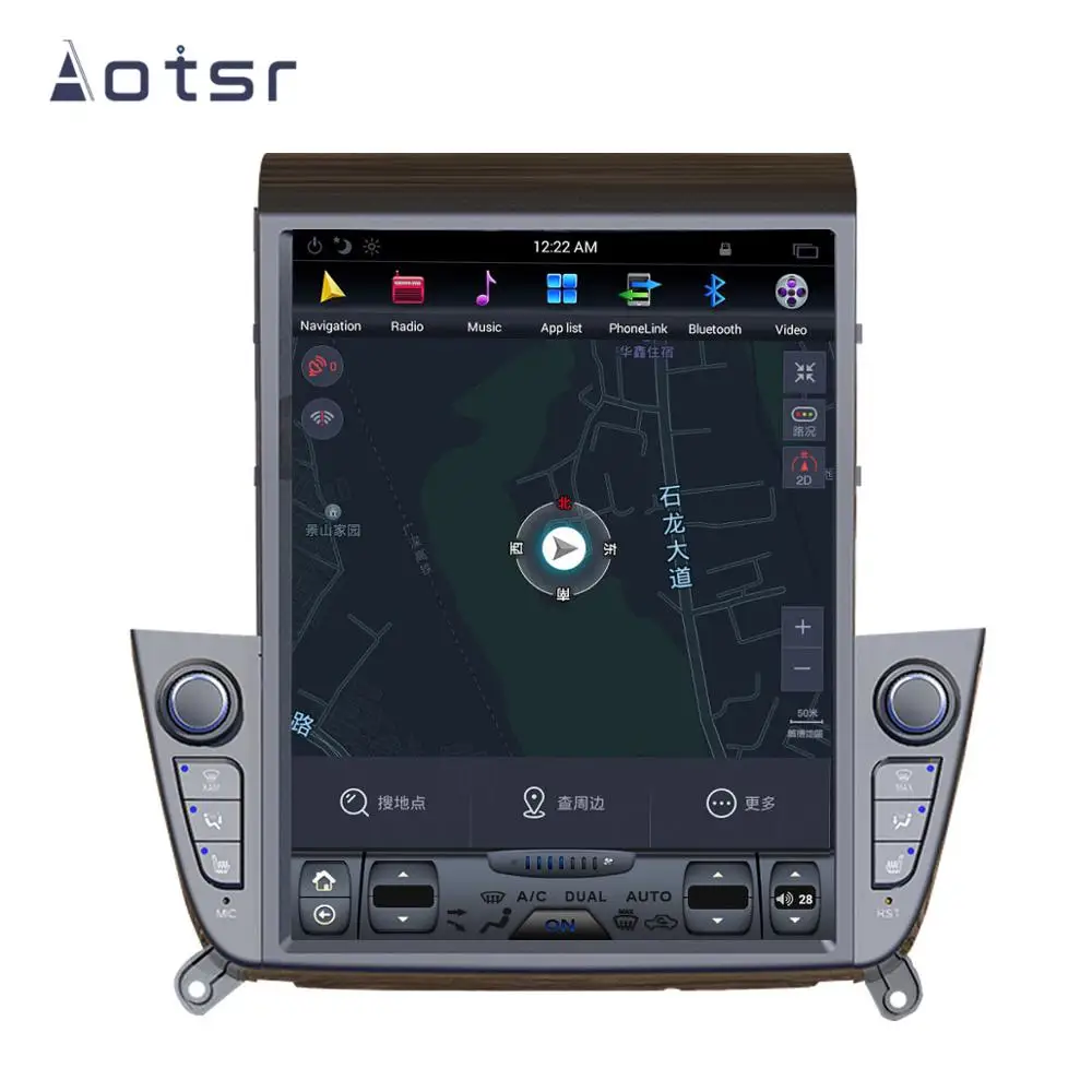Aotsr Tesla 10," Android 8,1 вертикальный экран автомобильный DVD мультимедийный плеер gps навигация для HYUNDAI IX35+ Встроенный carplay