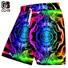 OGKB Лидер продаж, летние мужские шорты в стиле хип-хоп с красочным принтом, прямые поставки с фабрики, дизайн, Прямая поставка