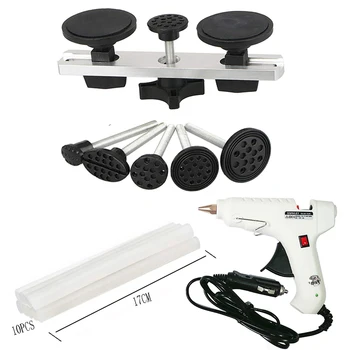 

Paintless Dent Repair Tool 40W Car Glue Gun Glue Stick Suction Cup Car Body Dent Damage Repair Hand Tool Pulling Bridge Hammer