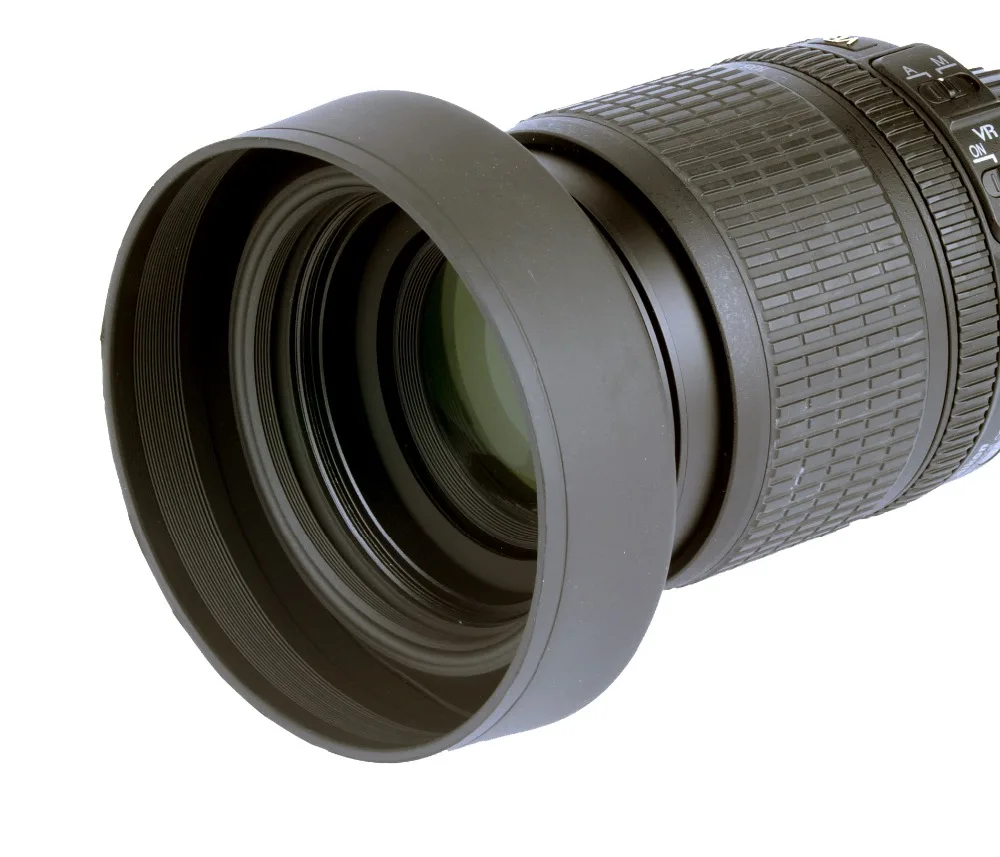 WTIANYA 3 в 1 Резиновая бленда объектива Tele широкоугольный стандарт 52 мм 58 мм 55 мм 62 мм 67 мм 72 мм 77 мм для Canon Nikon sony