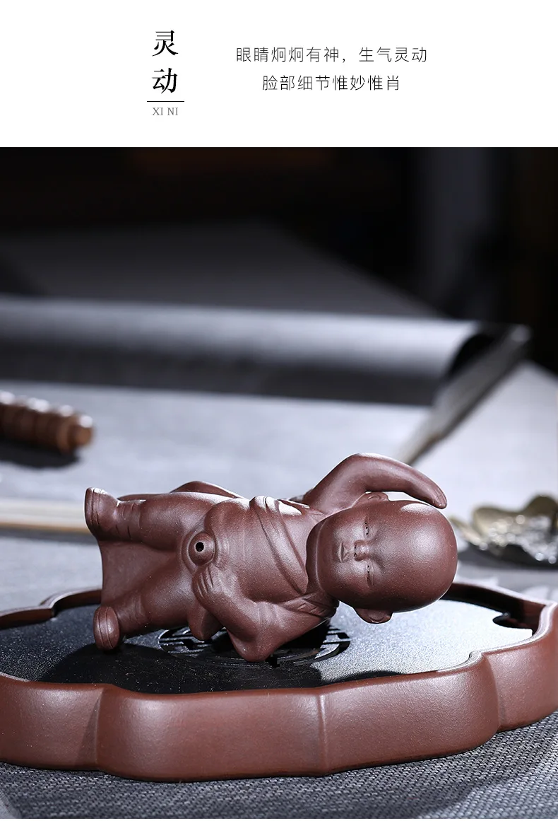 Clay Tea Ornaments Pee Boy Decoration Wholesale Manufacturers Direct Selling a Generation of Delivery Household Tea Set Customiz