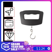 Висит Цифровые весы черный АБС-пластик карман 50 кг/10 г ЖК-дисплей цифровой Рыбная ловля электронный крючок Вес Чемодан 120 мм x 80 мм x 25 мм