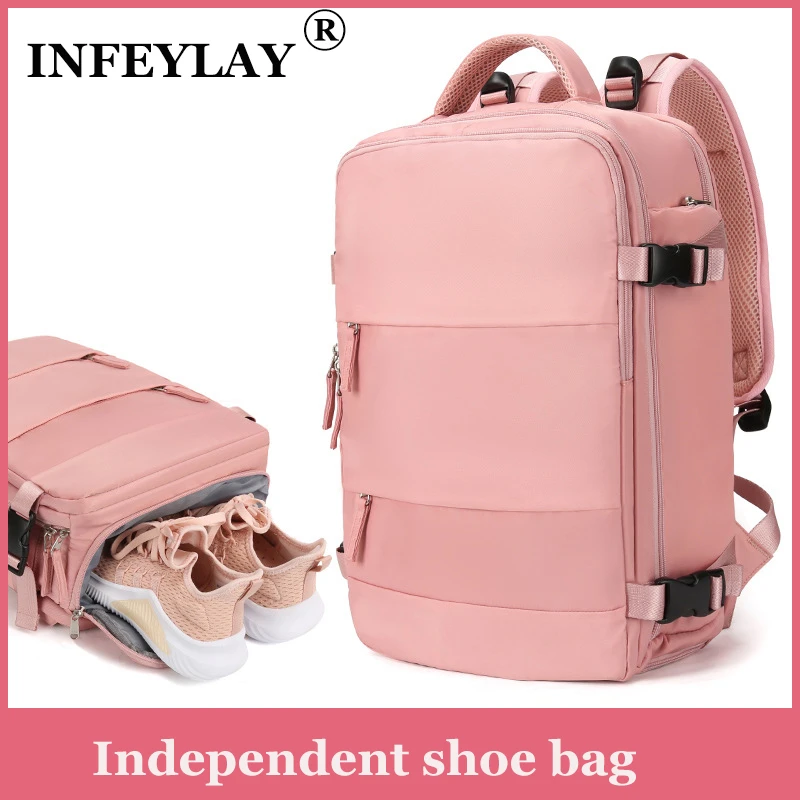 Women Backpack 15.6inch Teenage girl USB charging Laptop Backpack Independent Shoe bag travel Business Backpack outdoor Backpack camera bags stylish
