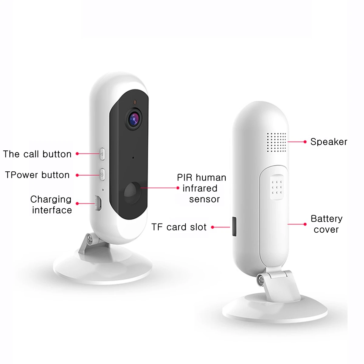 1080P аккумулятор HD низкая мощность ip-камера реальная беспроводная WiFi домашняя камера безопасности Видеонаблюдение ИК ночного видения