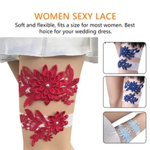 Свадебная подвязка для невесты, Кружевной Комплект подвязок, Цветочная эластичная кружевная Свадебная подвязка, кружево и вышивка, цветочное сексуальное кольцо, свадебные подвязки