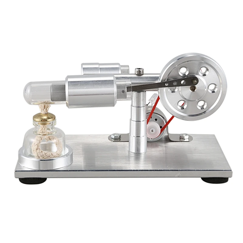 

Hot Air Stirling Engine Experiment Model Power Generator Motor Educational Physic Steam Power Toy Design Gifts