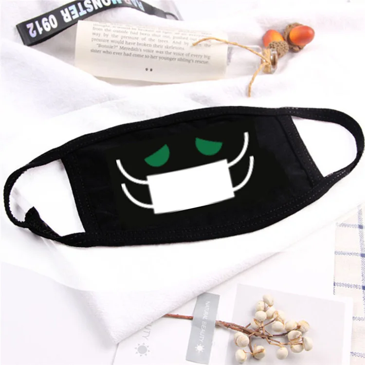 Anime black quirky personality expression mask