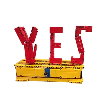 

MOC-2805 Slide Blocks Technic 2805 Yes/No Sculpture City Roof Particle Building Blocks Castle Brick Toys For Children