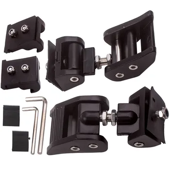 

2X Aluminum Hood Latch Locking Catch Buckle For Jeep Wrangler JK Unlimited 07-18