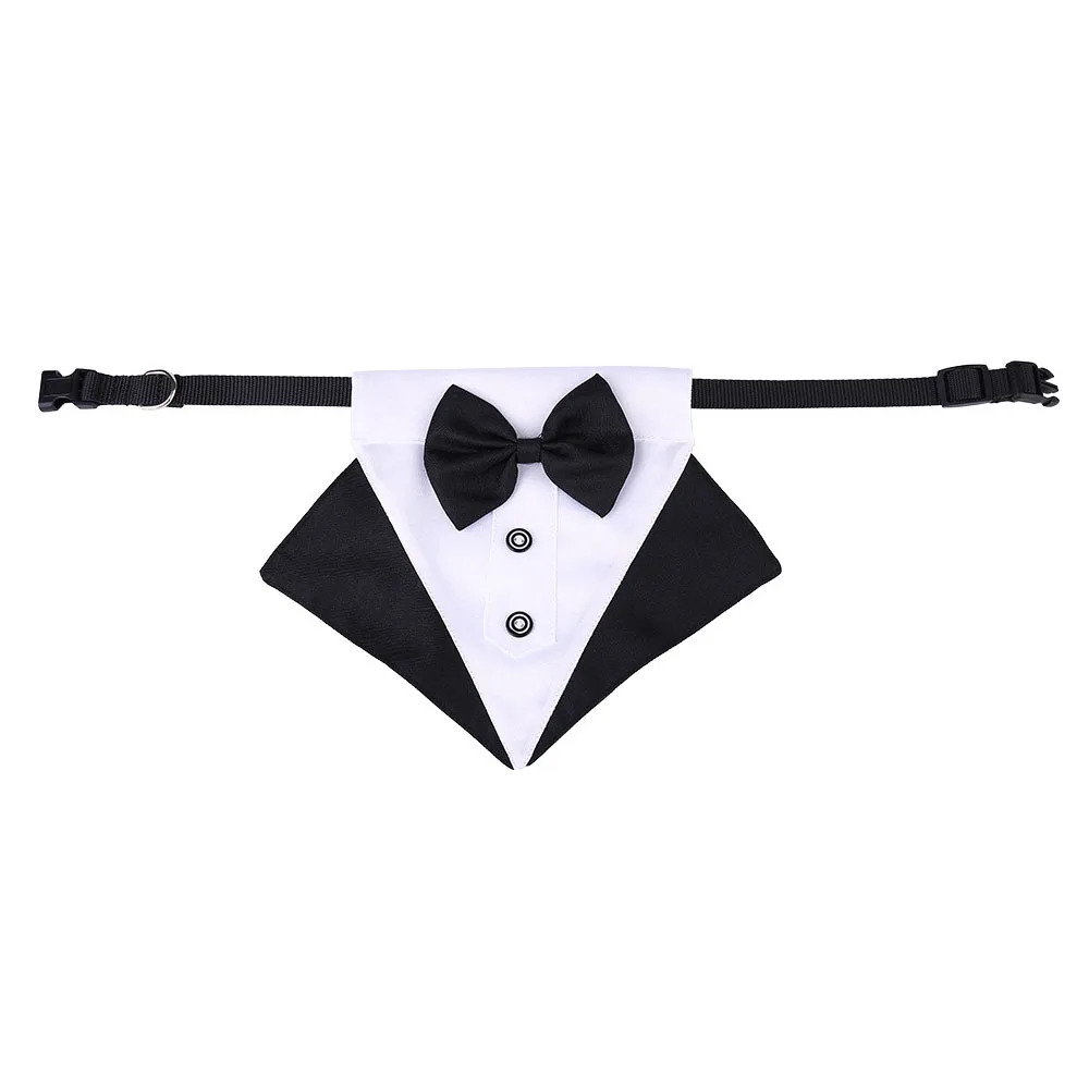 Title 44, Formal Dog Tuxedo Wedding Bandana Collar with B...