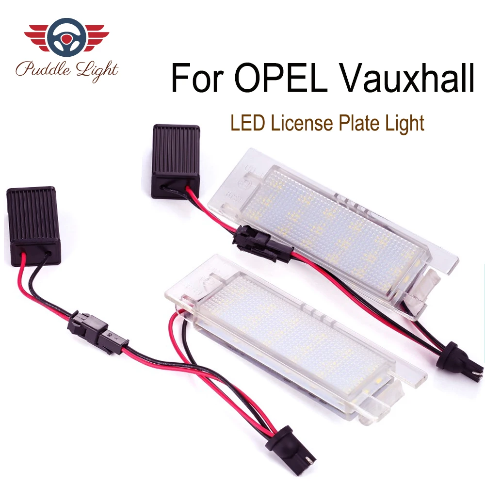 

2Pcs LED Number License Plate Lights For OPEL Vauxhall Adam Insignia Astra H J K OPC Tourer Corsa C D E Cascada Meriva Zafira B