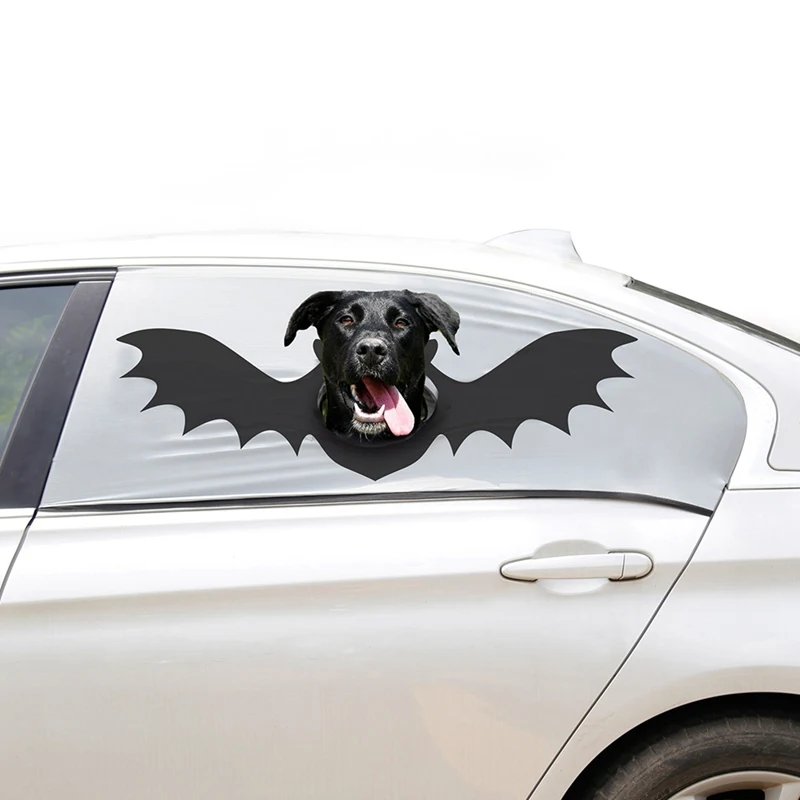 Солнцезащитный козырек для Хэллоуина, складной Автомобильный задний портативный козырек, занавес с отверстием для собак, товары для