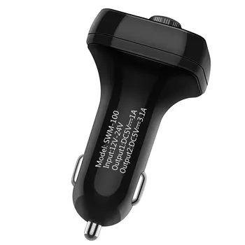 

Auto MP3 Player U Disk Type Dual USB Charging Cigarette Lighter FM Transmitter Handsfree Car Kit Digital Display